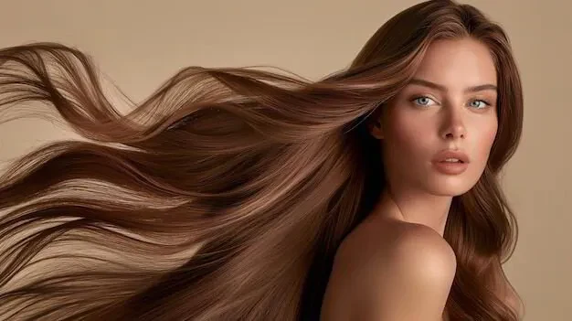 Chevelure longue et ondulée, inspiration Sandi Hair